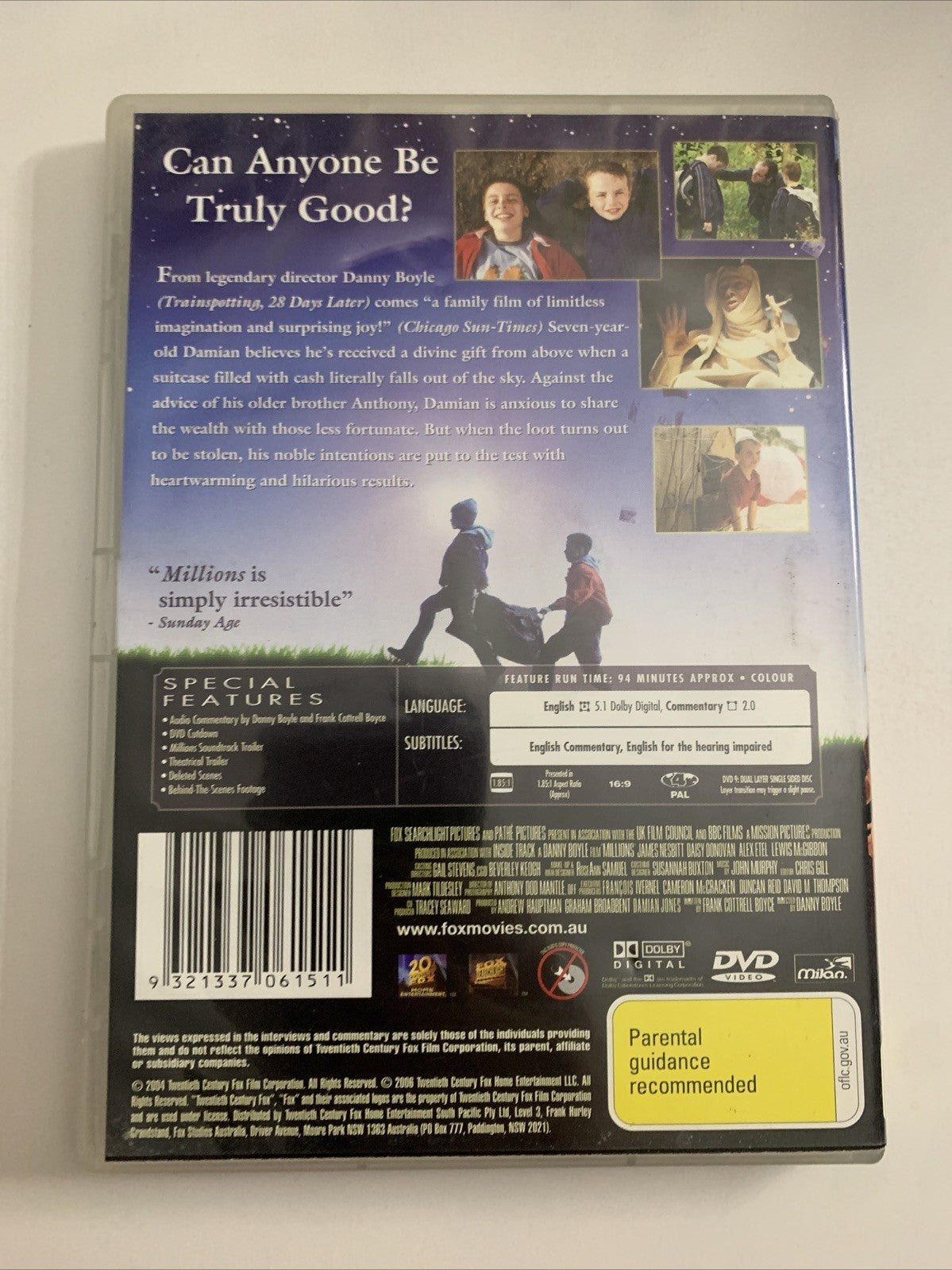 Millions (DVD, 2005) Nathan Etel, James Nesbitt Region 4