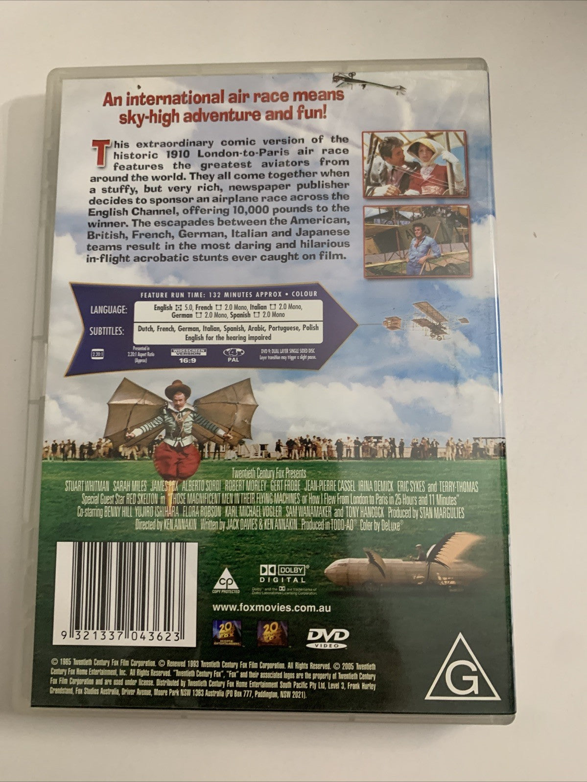 Those Magnificent Men In Their Flying Machines (DVD, 1965) Region 4