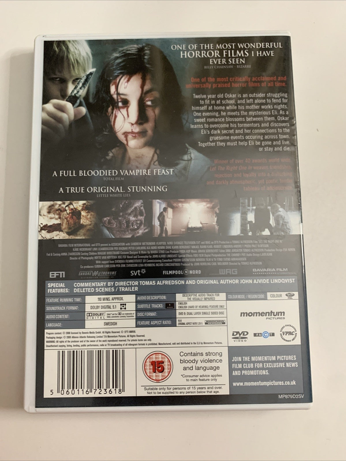 Let The Right One In (DVD, 2008) Horror Film Region 2