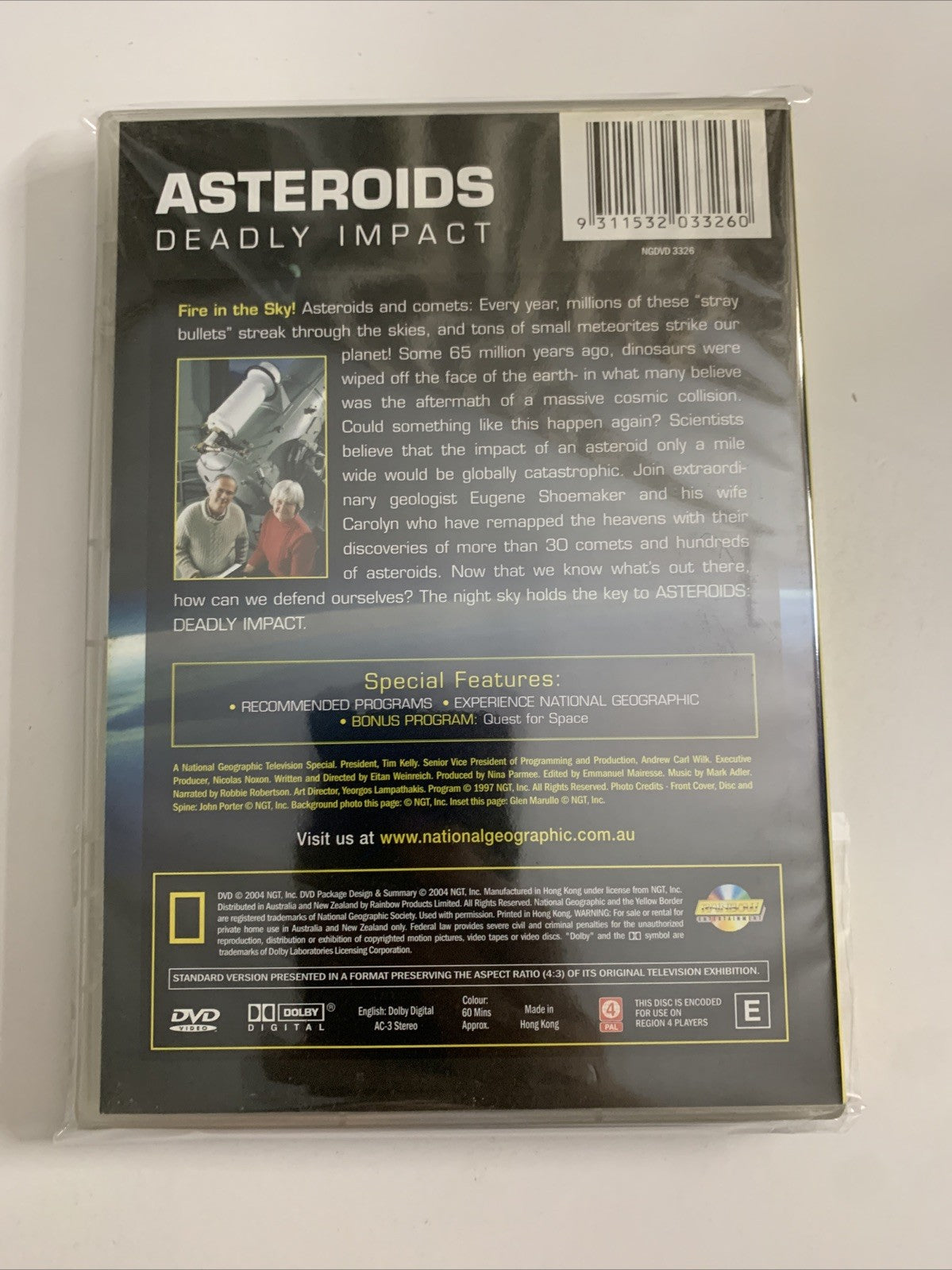 National Geographic Asteroids : Deadly Impact (DVD) Region 4 NEW Sealed