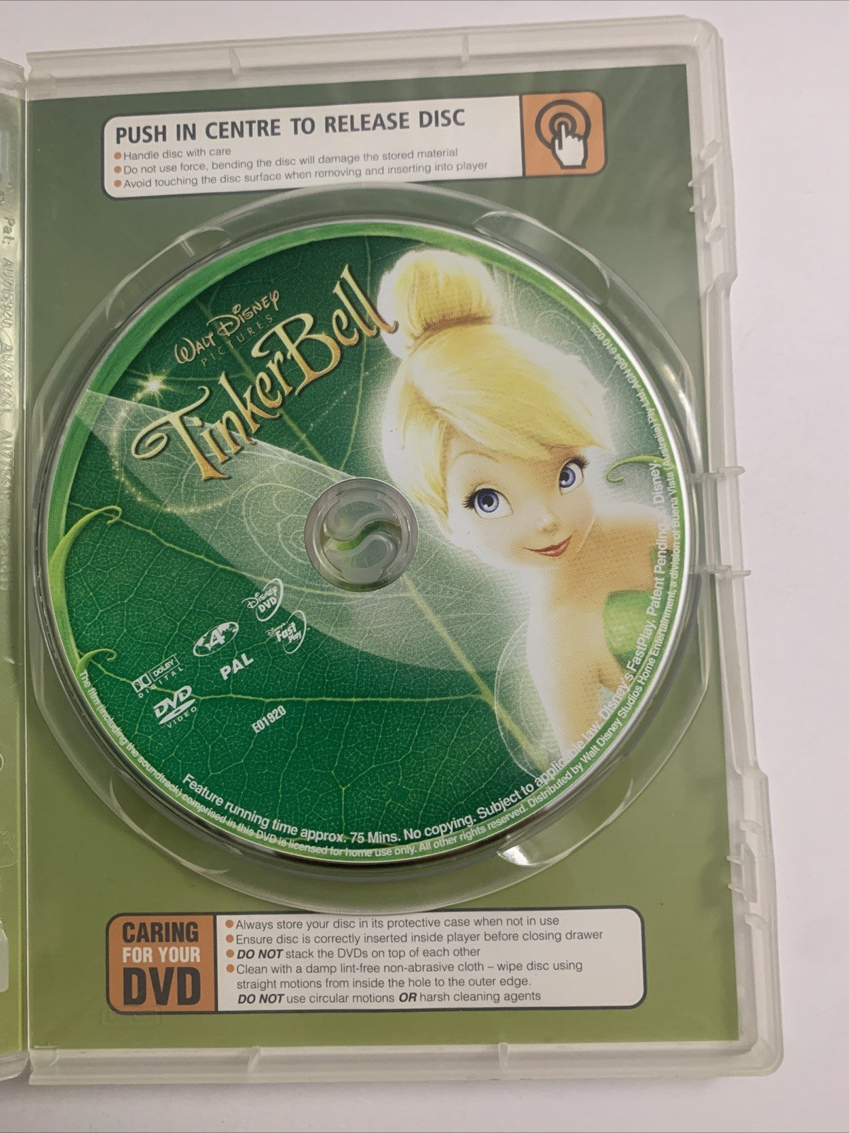 Tinker Bell (DVD, 2008) Disney Animation Film Region 4