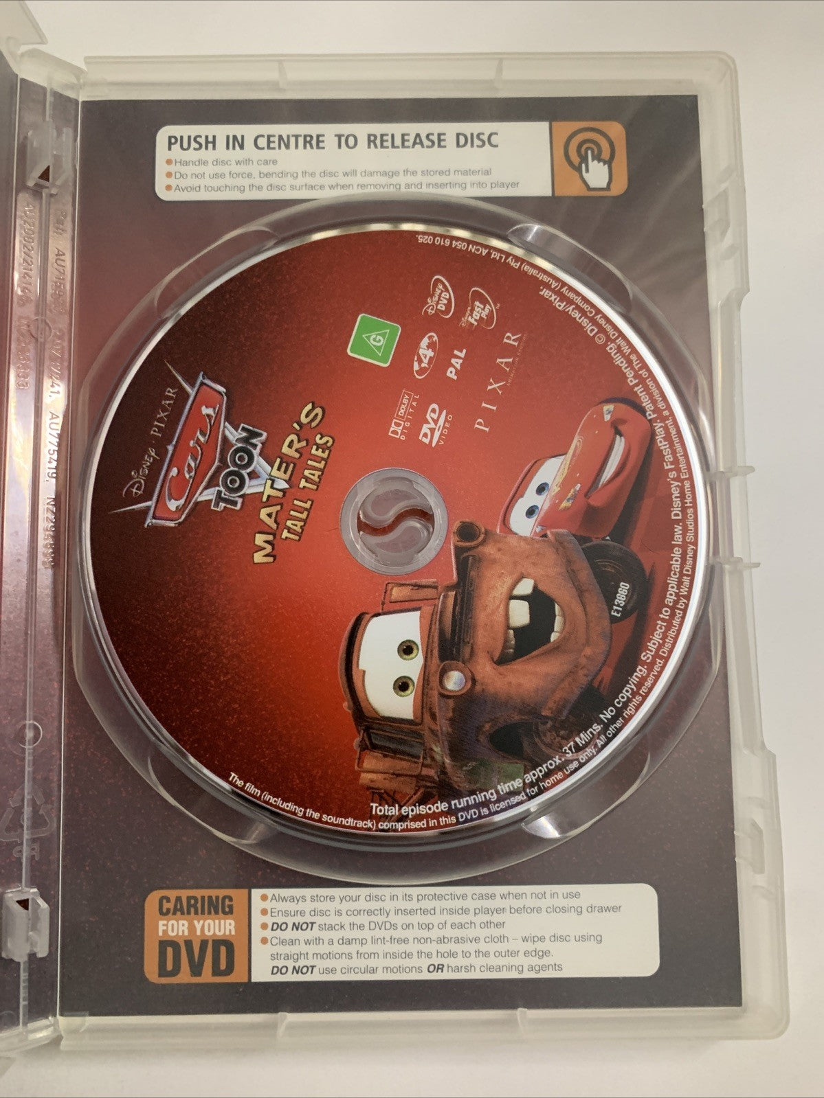 Cars Toon Collection : Mater's Tall Tales (DVD, 2011) Disney Pixar Region 4