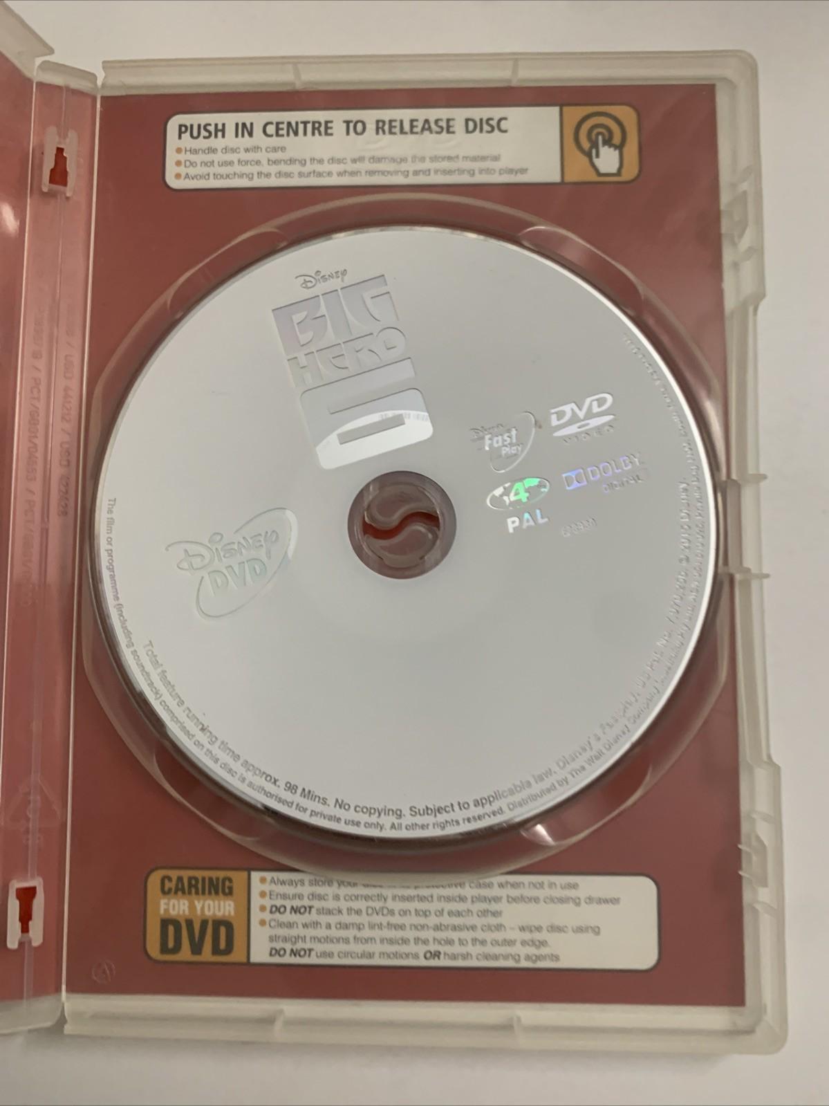 Big Hero 6 (DVD, 2014) Animated Pixar Disney Film Region 4