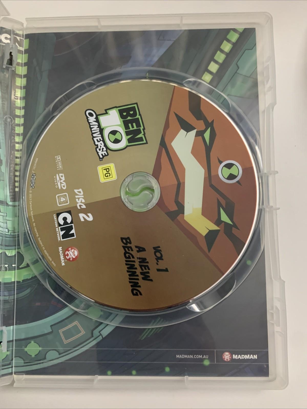 Ben 10 Omniverse : A New Beginning Vol 1 (DVD, 2011, 2-Disc) Region 4