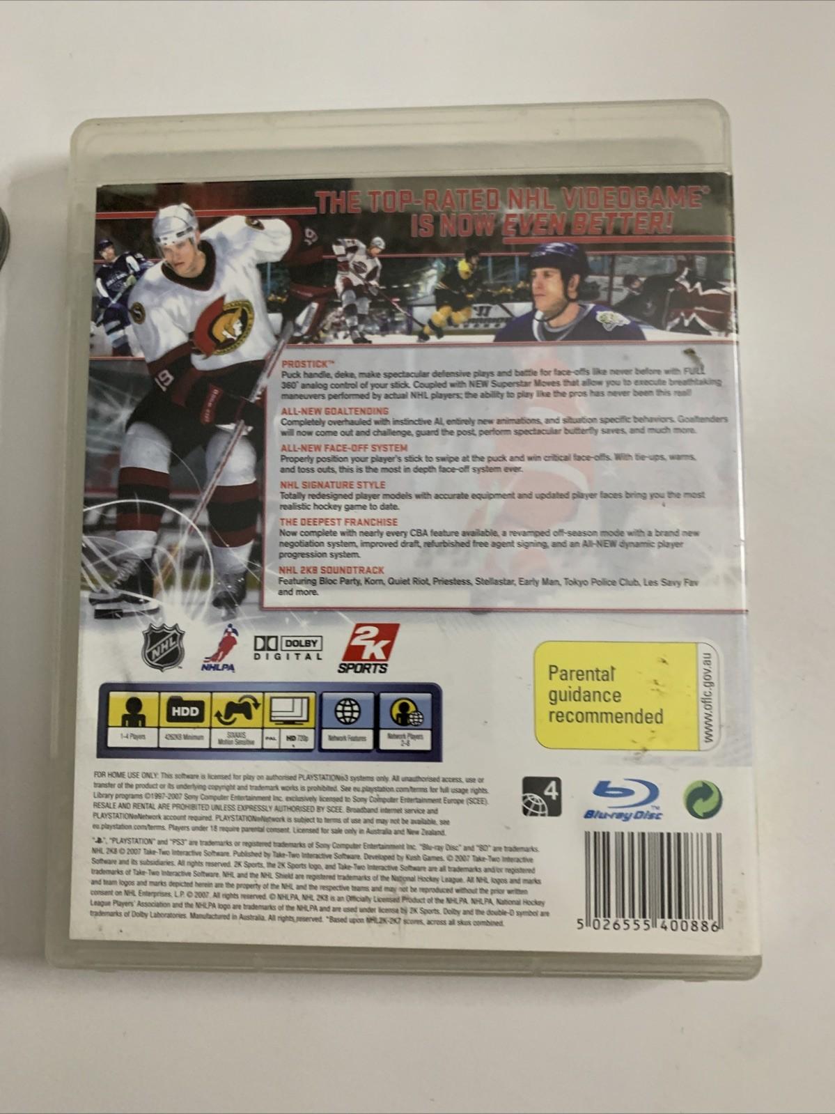 NHL 2K8 PS3 Playstation 3 Game Complete