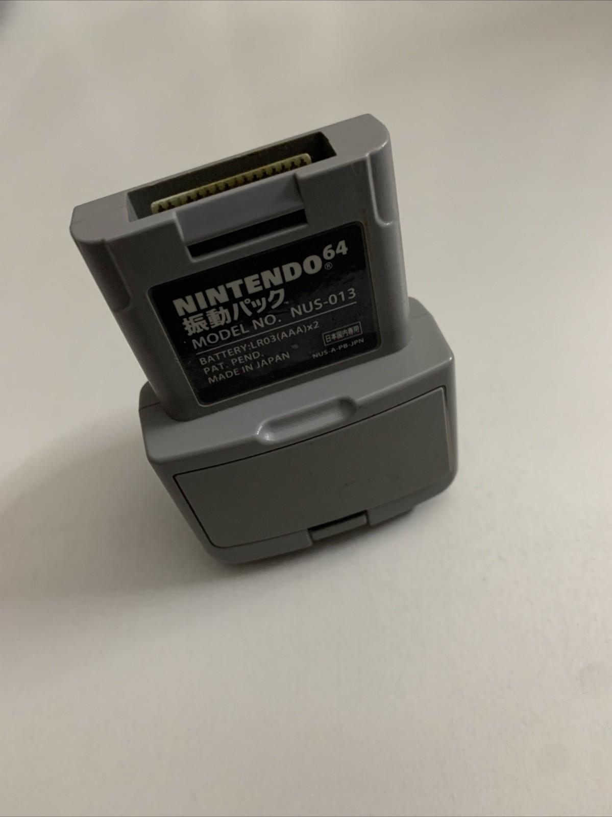 Genuine N64 Nintendo 64 Rumble Pak Adapter NUS-013 Made In Japan