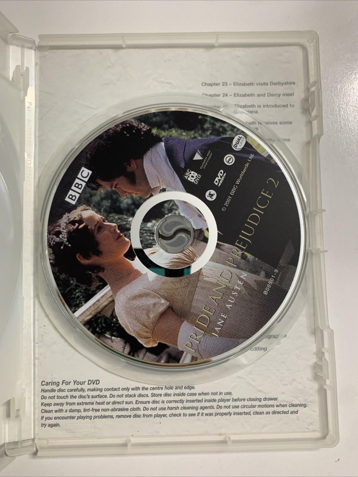 Pride And Prejudice BBC (DVD, 1995, 2-Disc) Jennifer Ehle, Colin Firth Region 4