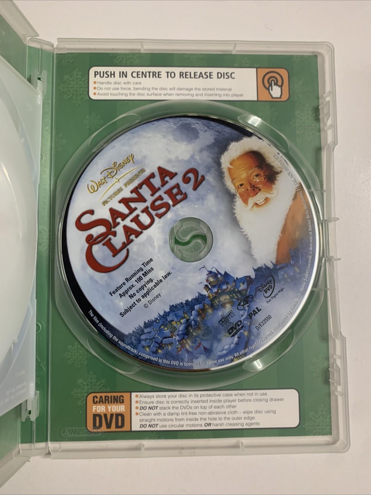 The Santa Clause 1 & 2 (DVD, 1994) Disney Tim Allen Region 4