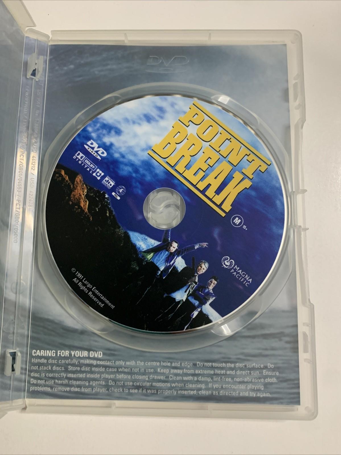 Point Break (DVD, 1991) Patrick Swayze, Keanu Reeves, Gary Busey Region 4