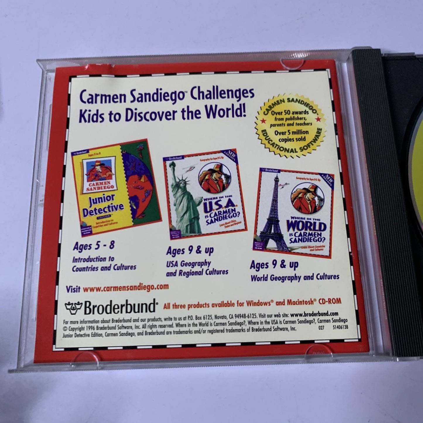 Carmen Sandiego : Junior Detective Edition PC CD-ROM 1995