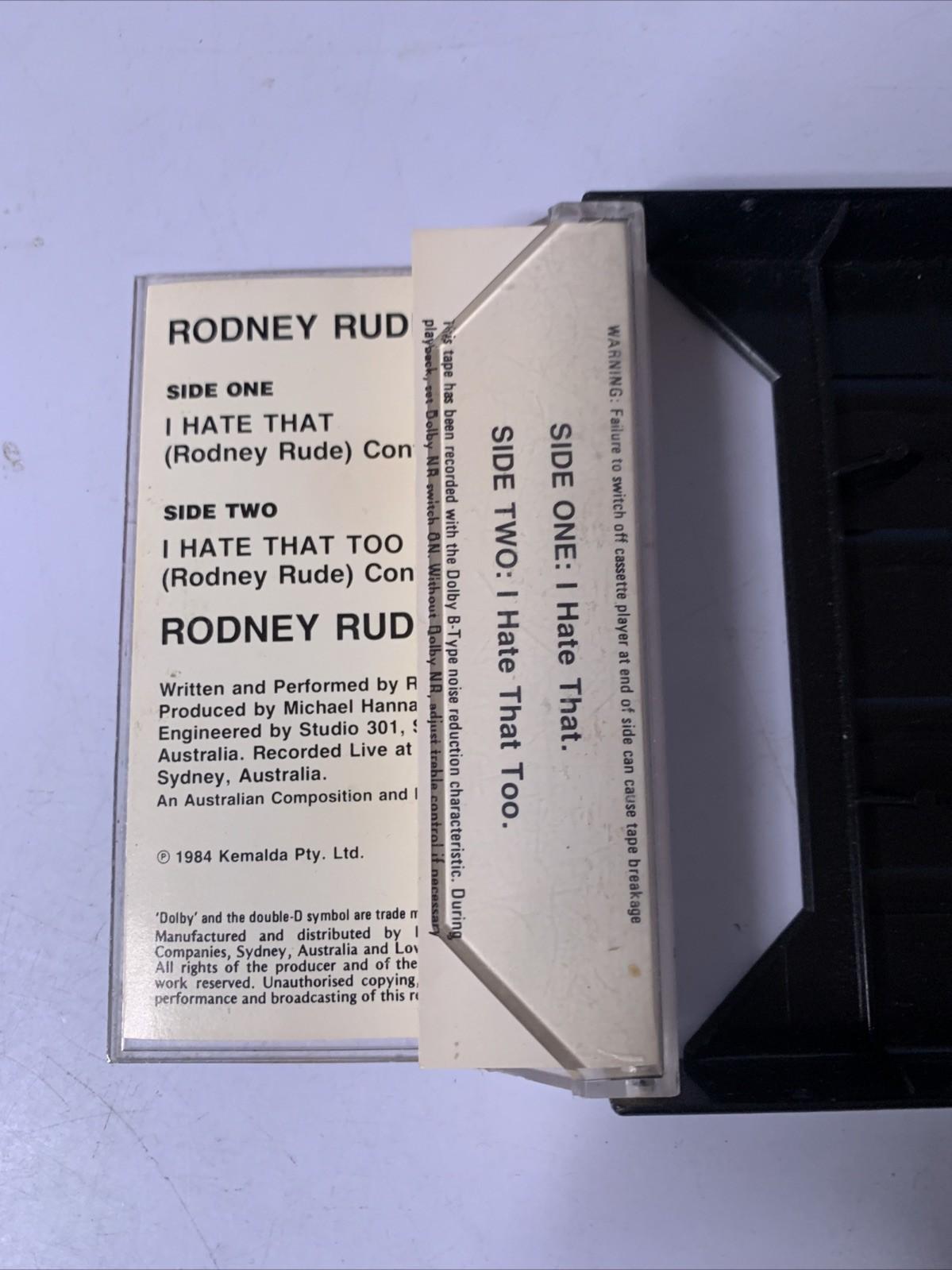 Rodney Rude – Live! (Cassette, 1984) Australia TC-EMX-430018