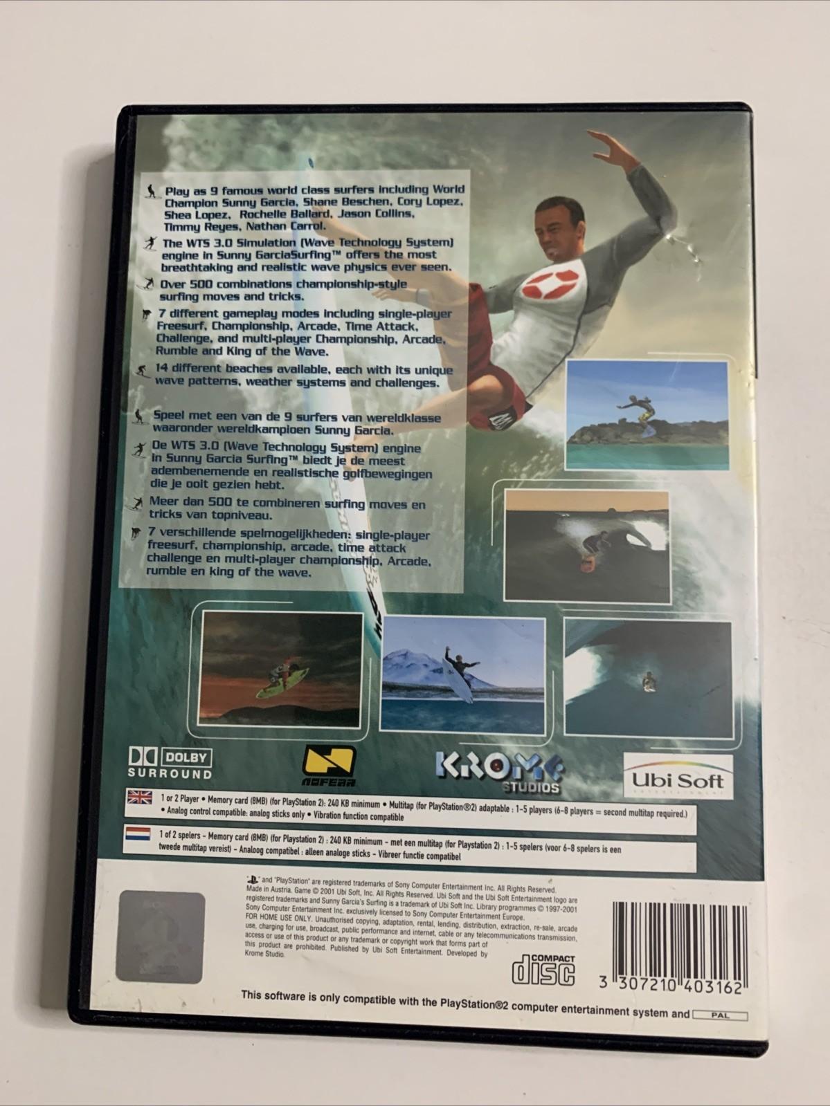 Sunny Garcia Surfing PS2 Sony PlayStation 2 PAL 2001 Game Complete