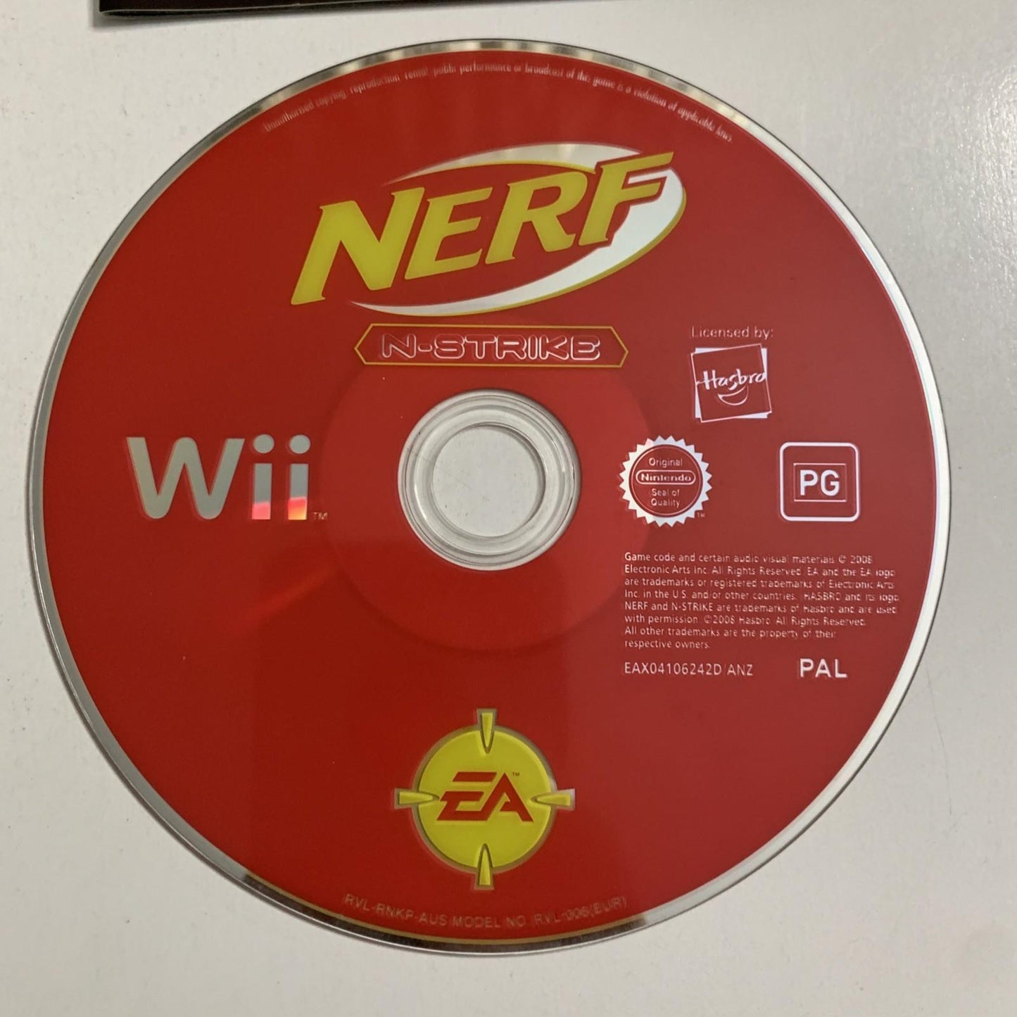 Nerf N-Strike 2009 Nintendo Wii Game PAL Game