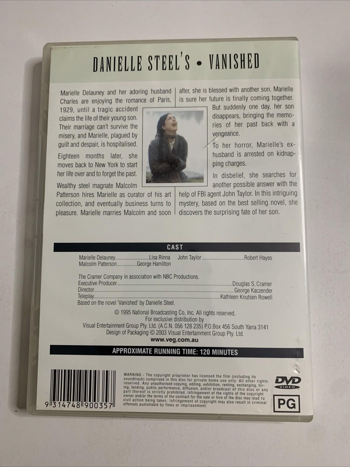 Danielle Steel's Vanished (DVD, 1995) George Hamilton, Lisa Rinna All Region NEW