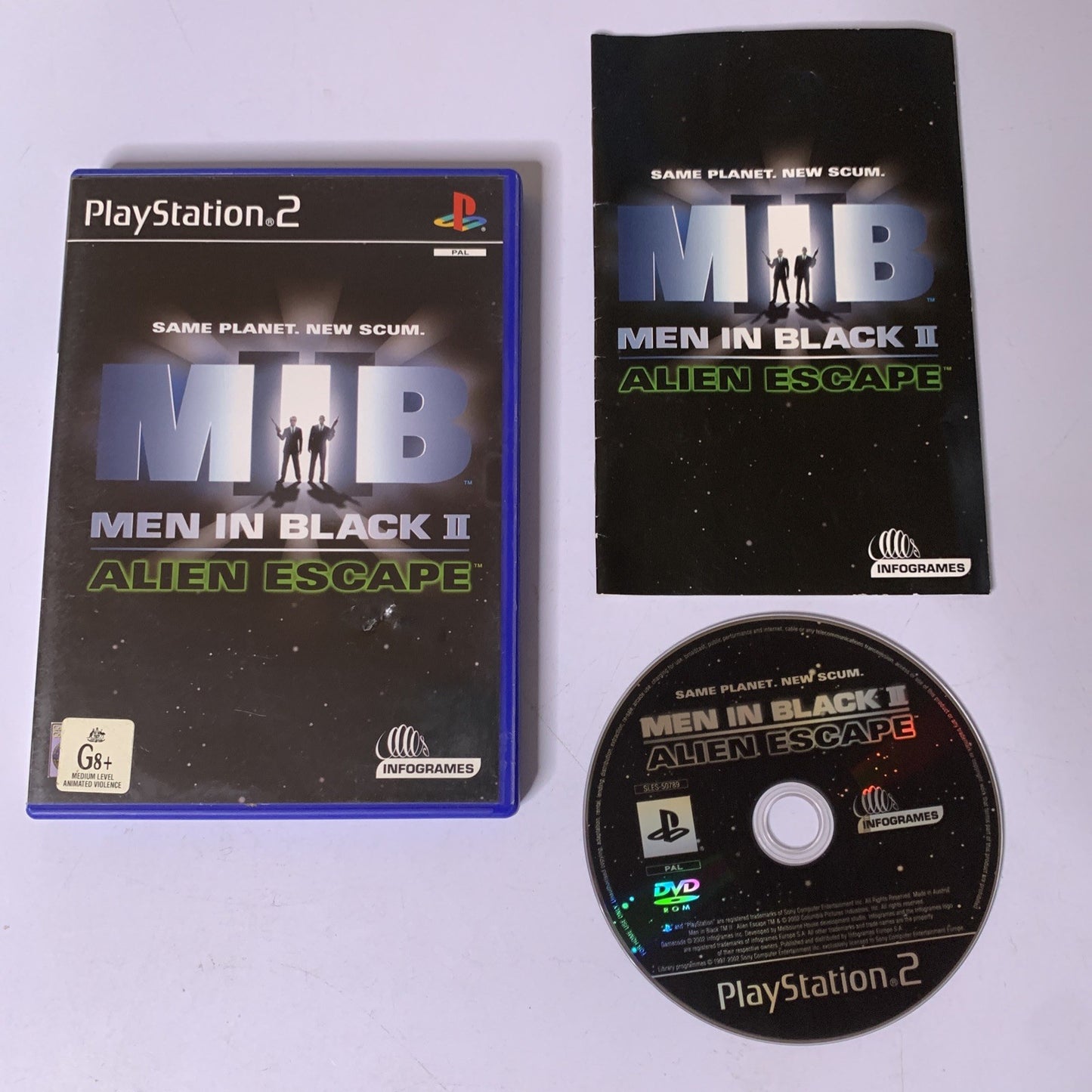 Men In Black II : Alien Escape PS2 PlayStation 2 PAL Game Complete