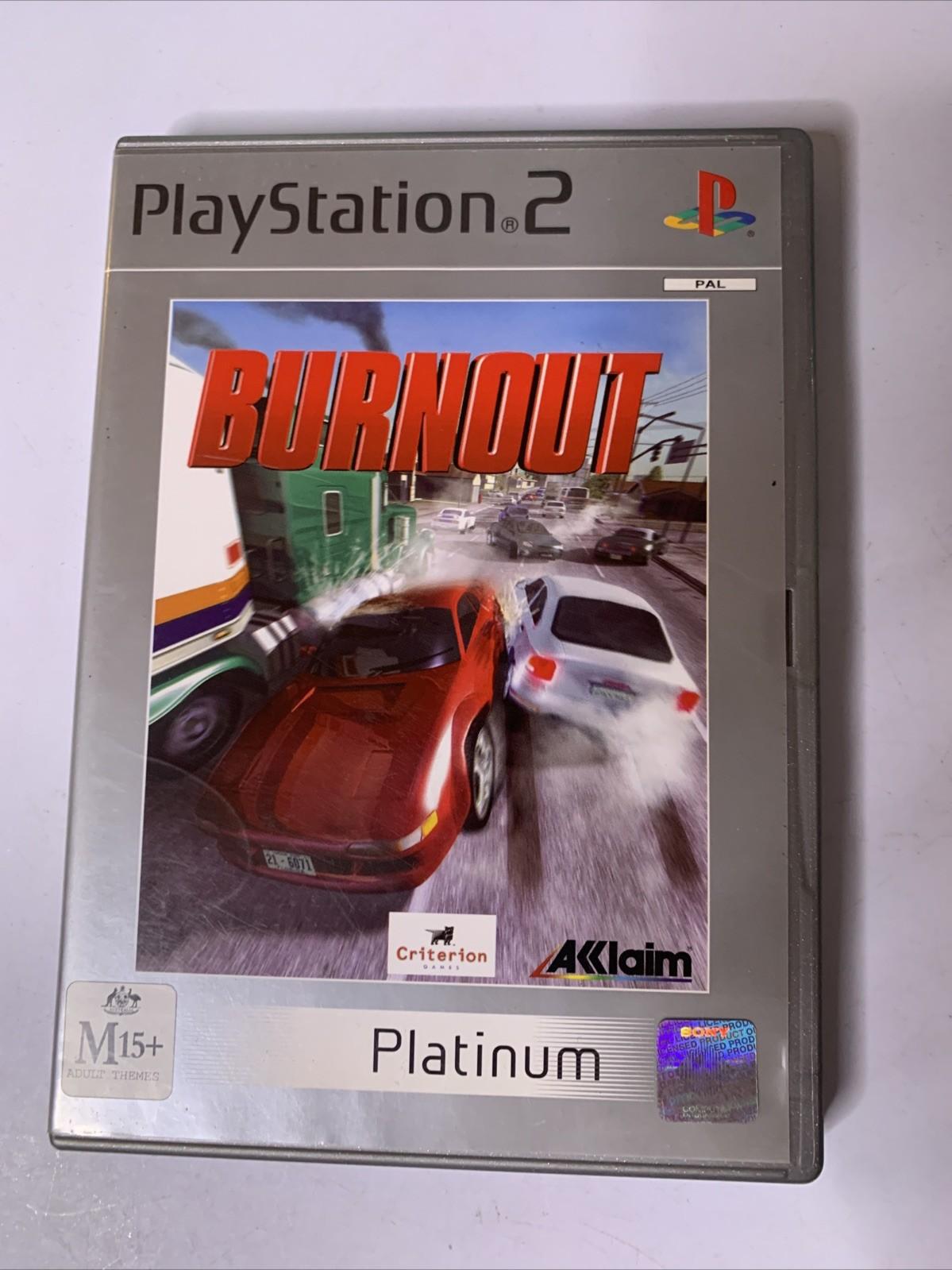 Burnout PS2 Sony PlayStation 2 PAL 2002 Car Racing Game Complete