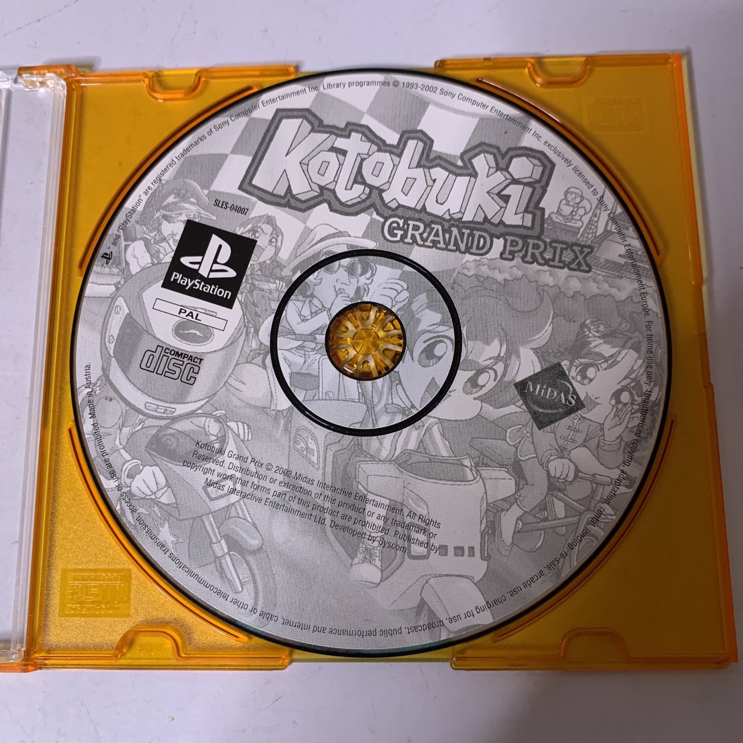 Kotobuki Grand Prix 2003 PS1 Sony PlayStation PAL Game *Disc Only