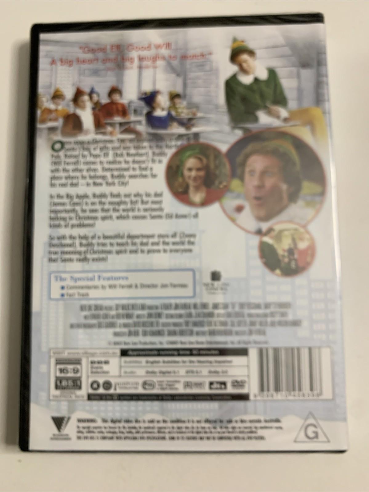 Elf (DVD, 2003) Will Ferrell, Zooey Deschanel Region 4 NEW Sealed