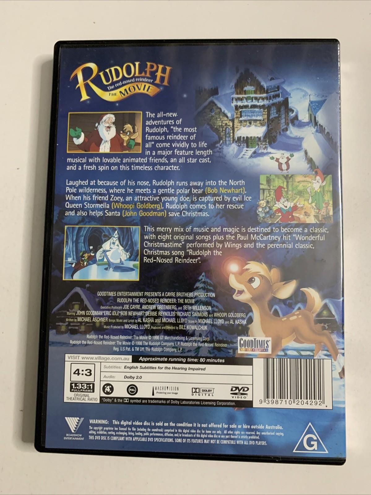Rudolph The Red Nosed Reindeer The Movie (DVD, 1998) Animation Region 4