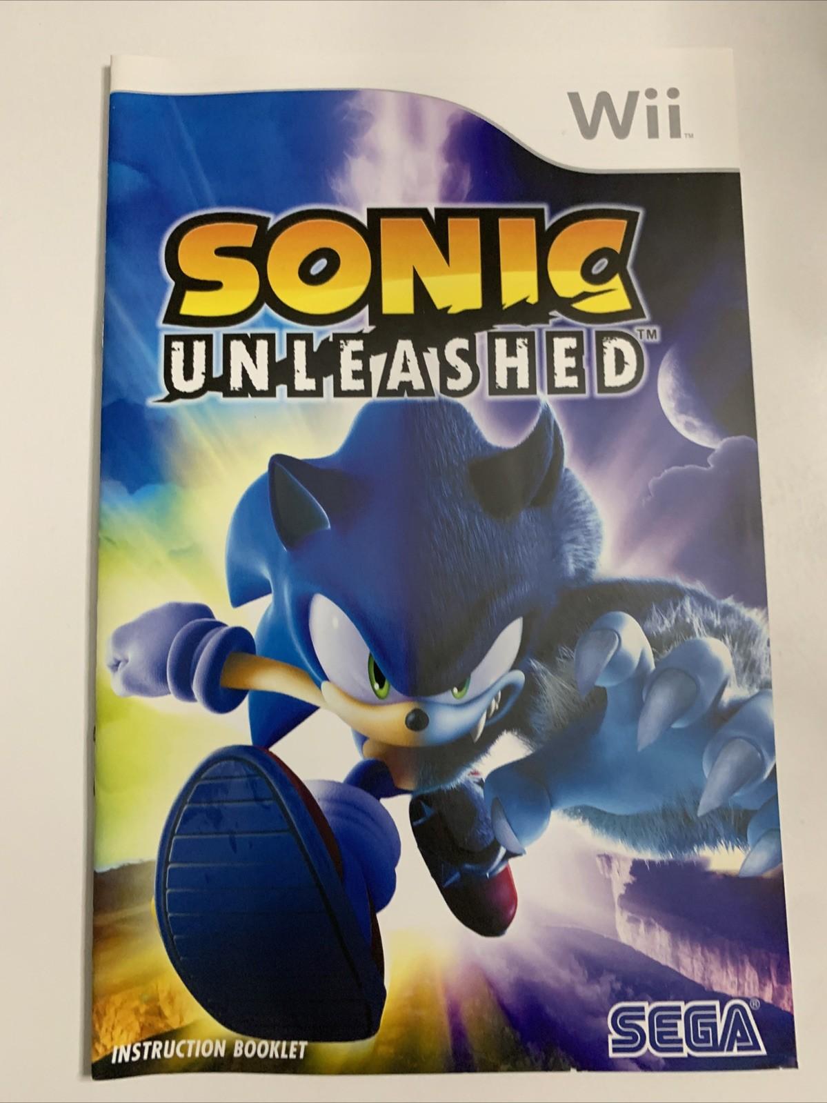 Sonic Unleashed 2008 Nintendo Wii Game PAL SEGA Game Complete