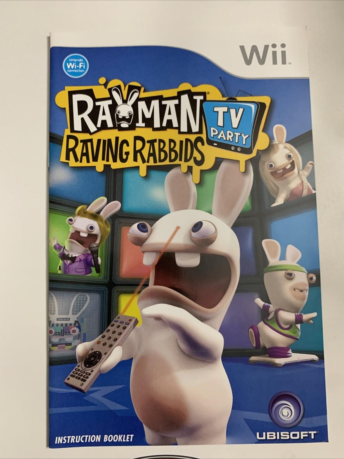 Rayman Raving Rabbids: TV Party 2008 Nintendo Wii PAL Game Complete
