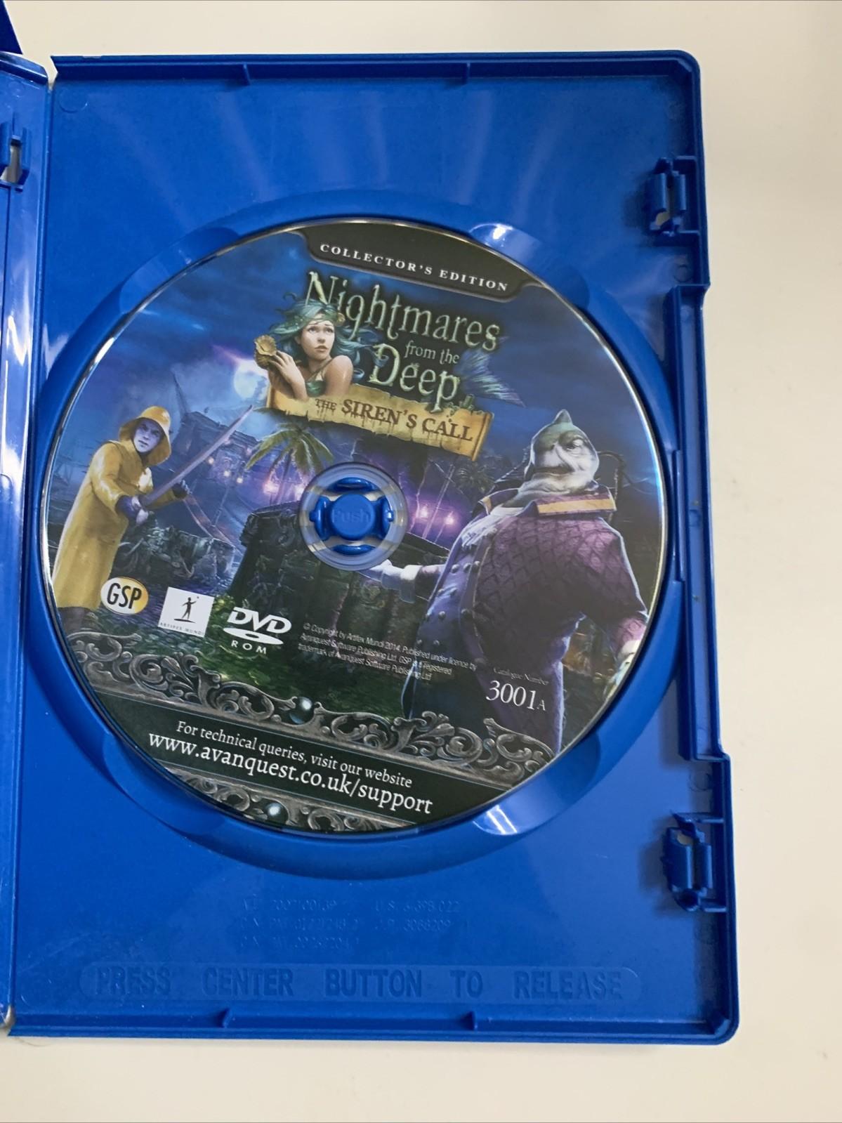 Nightmares From The Deep: The Siren's Call PC DVD Windows Hidden Object Game