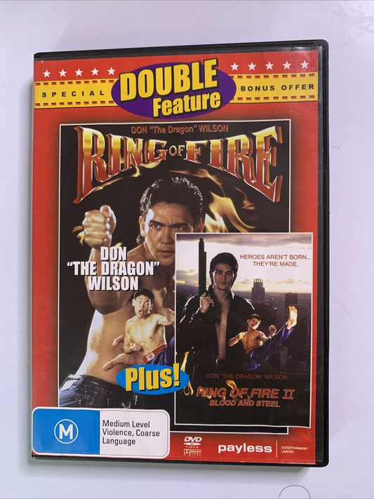 Ring Of Fire 1 &2 (DVD, 1991) Don Wilson, Maria Ford All Regions