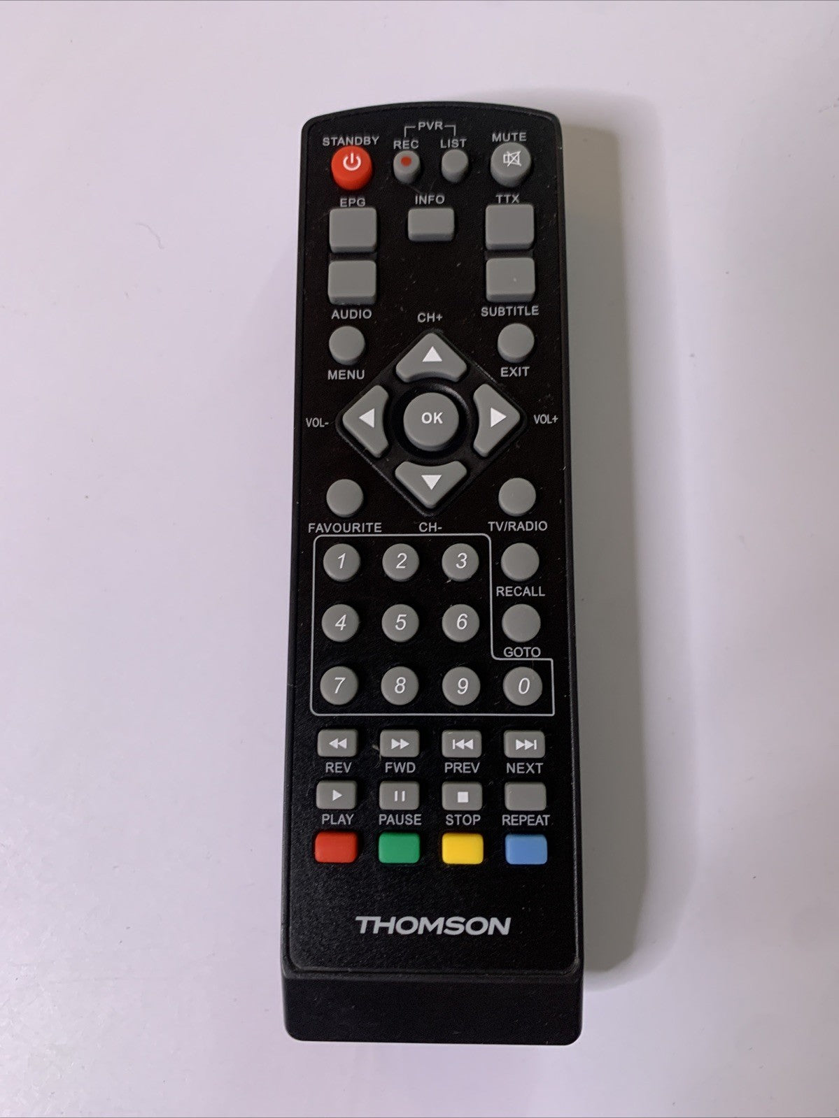 Genuine Thomson DH1685P Remote Control For PVR STB *Missing Battery Lid