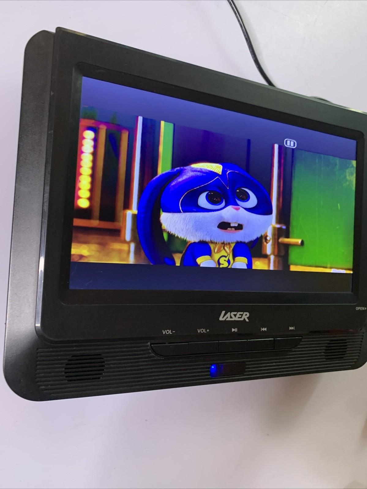 Laser 9" DVD Player With Power Supply Plays All Regions DVD DVD-PT9-DUALC