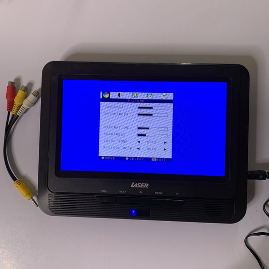 Laser 9" LCD Monitor RCA Composite With Speaker And Power Supply