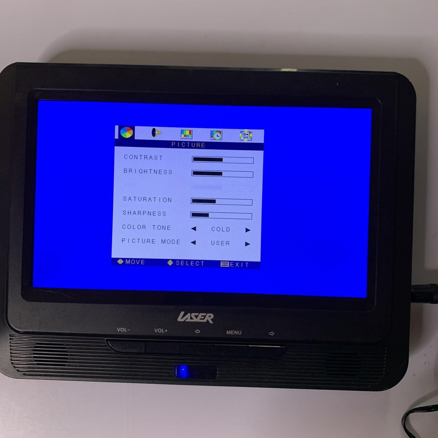 Laser 9" LCD Monitor RCA Composite With Speaker And Power Supply