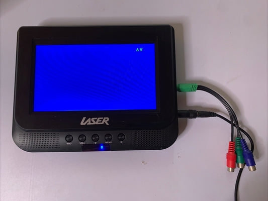 Laser LCD 7" Monitor RCA Composite With Speaker & Power Supply