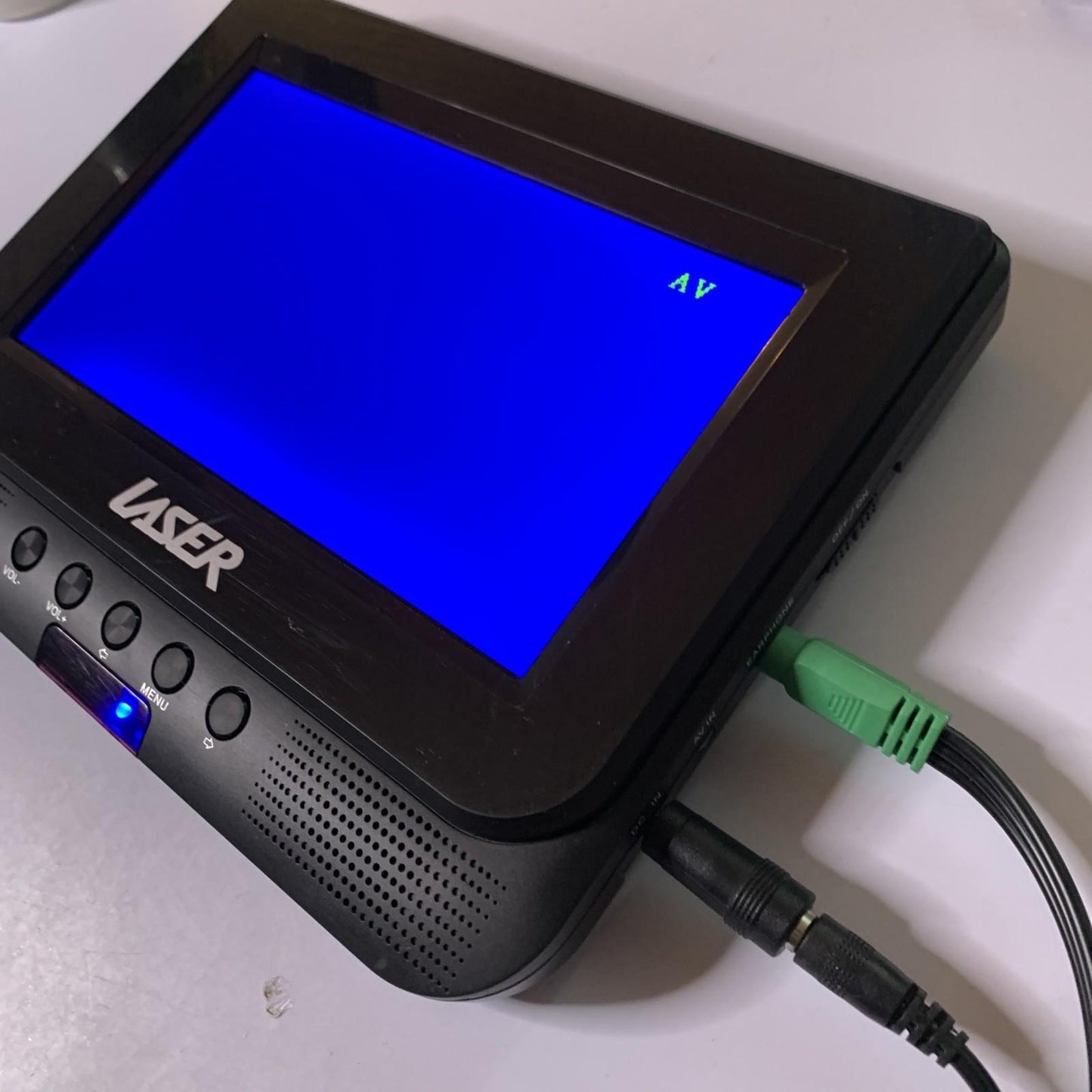 Laser LCD 7" Monitor RCA Composite With Speaker & Power Supply