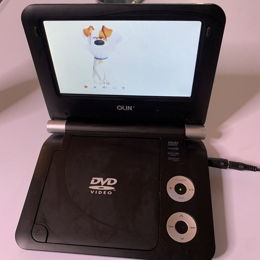 Olin 7" Portable DVD Player PD-720B With Power Supply