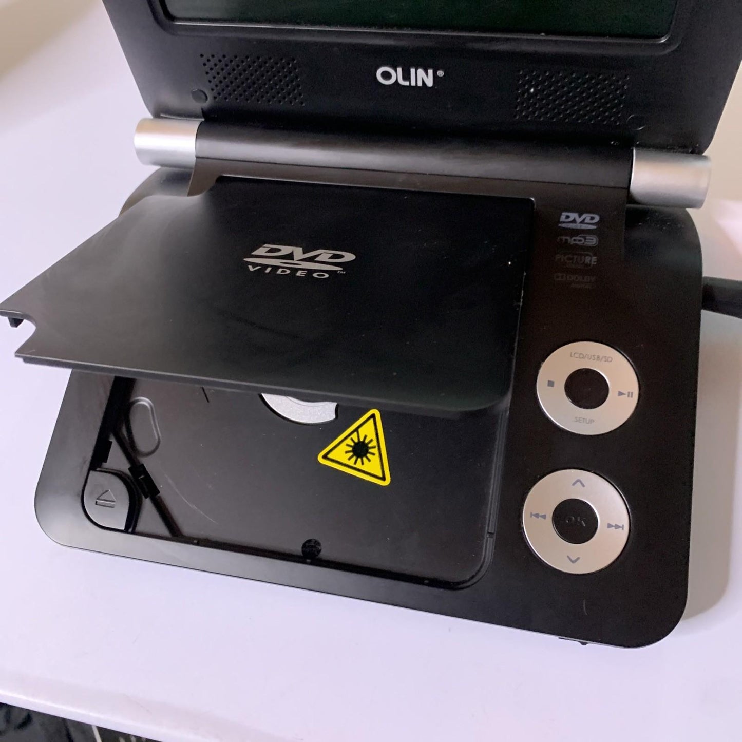 Olin 7" Portable DVD Player PD-720B With Power Supply