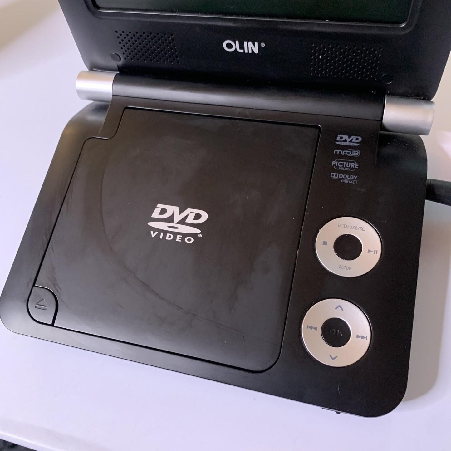 Olin 7" Portable DVD Player PD-720B With Power Supply