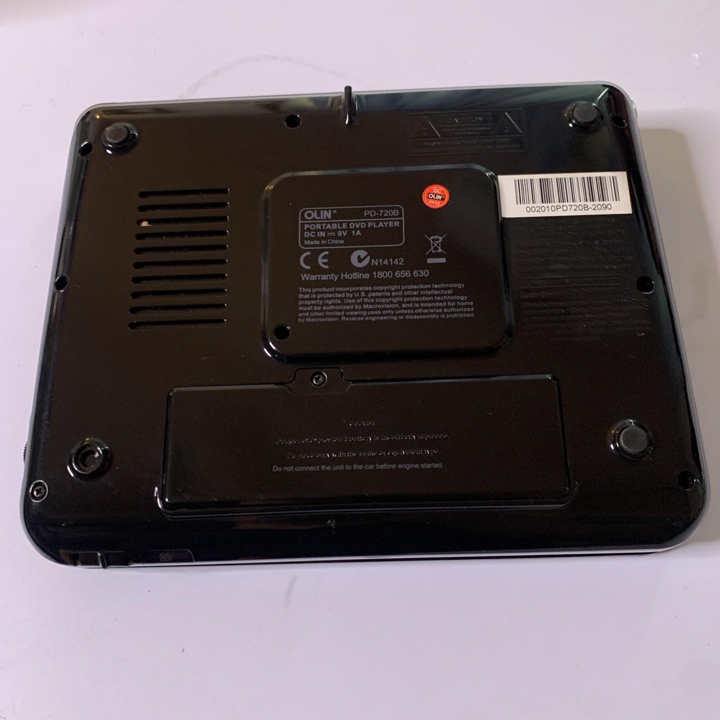Olin 7" Portable DVD Player PD-720B With Power Supply