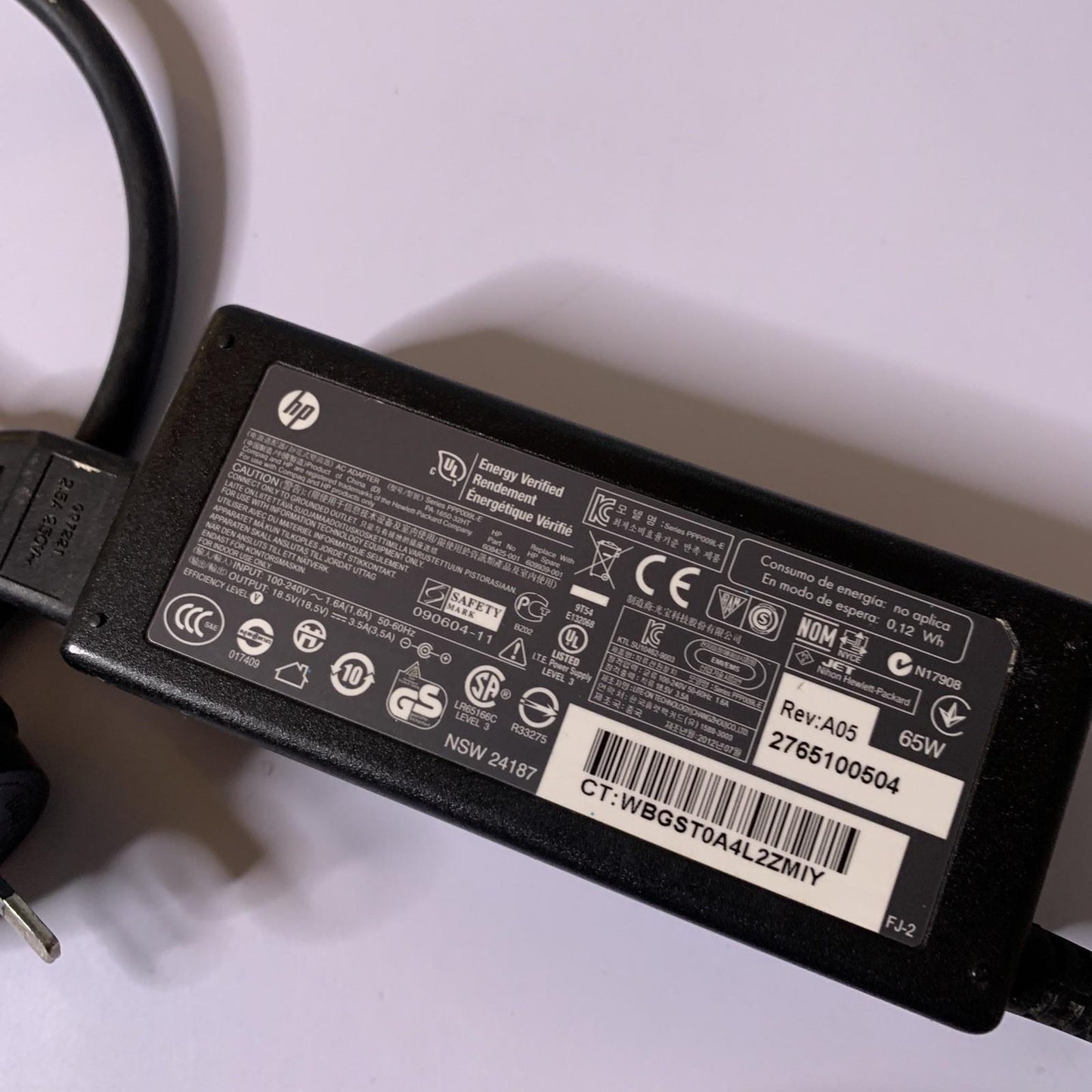 Genuine HP Laptop Power Supply 18.5V 3.5A AC Adapter PA-1650-32HT