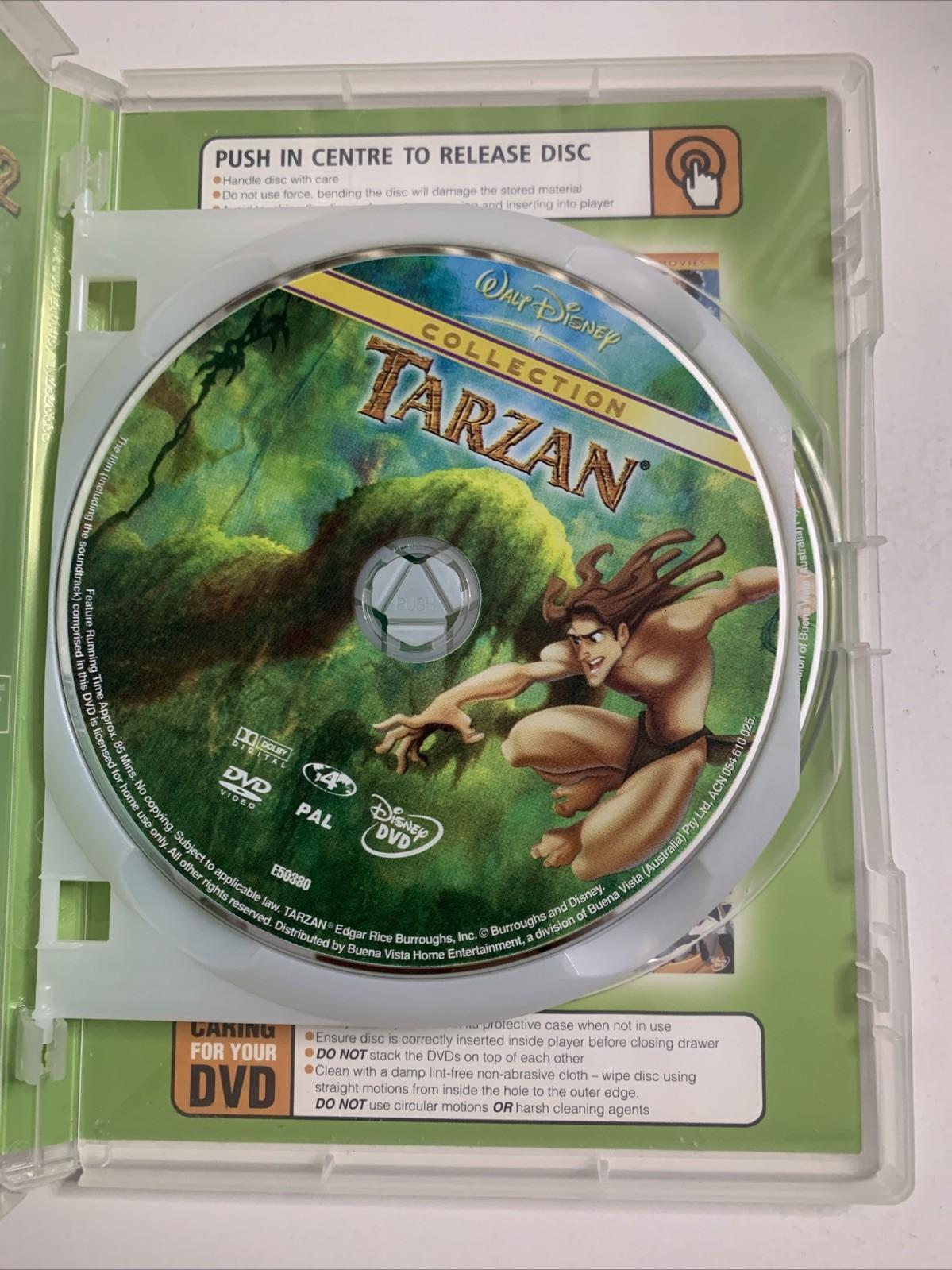 Tarzan 1 & 2 (DVD, 1999) Disney Animation Film Region 4