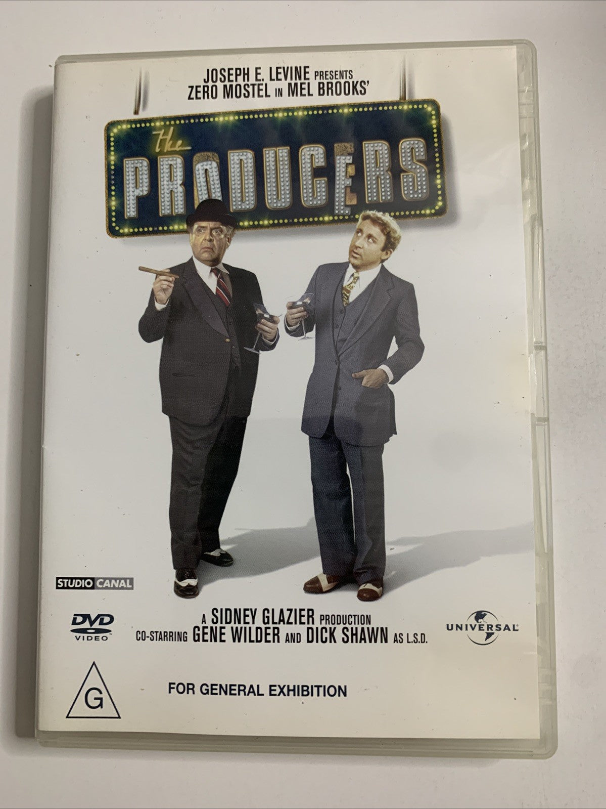 The Producers (DVD, 1968) Mel Brooks Comedy, Zero Mostel, Gene Wilder Region 4