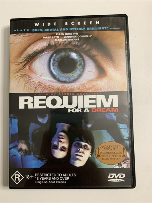 Requiem For A Dream (DVD, 2000) Jared Leto, Jennifer Connelly  Region 4