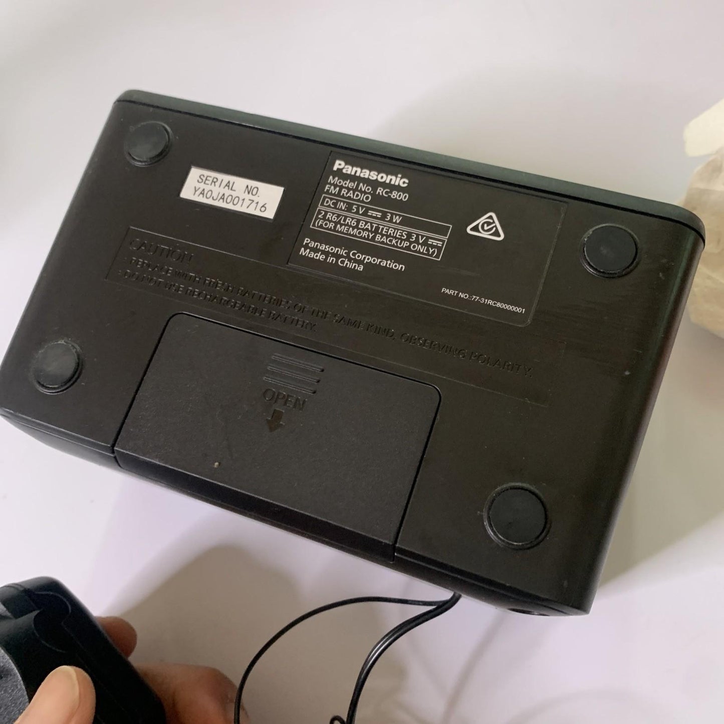 Panasonic RC-800 Alarm Clock FM Radio