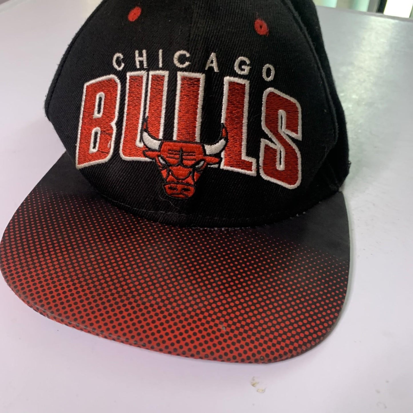 Chicago Bulls Cap Embroidered Snapback Mitchell And Ness