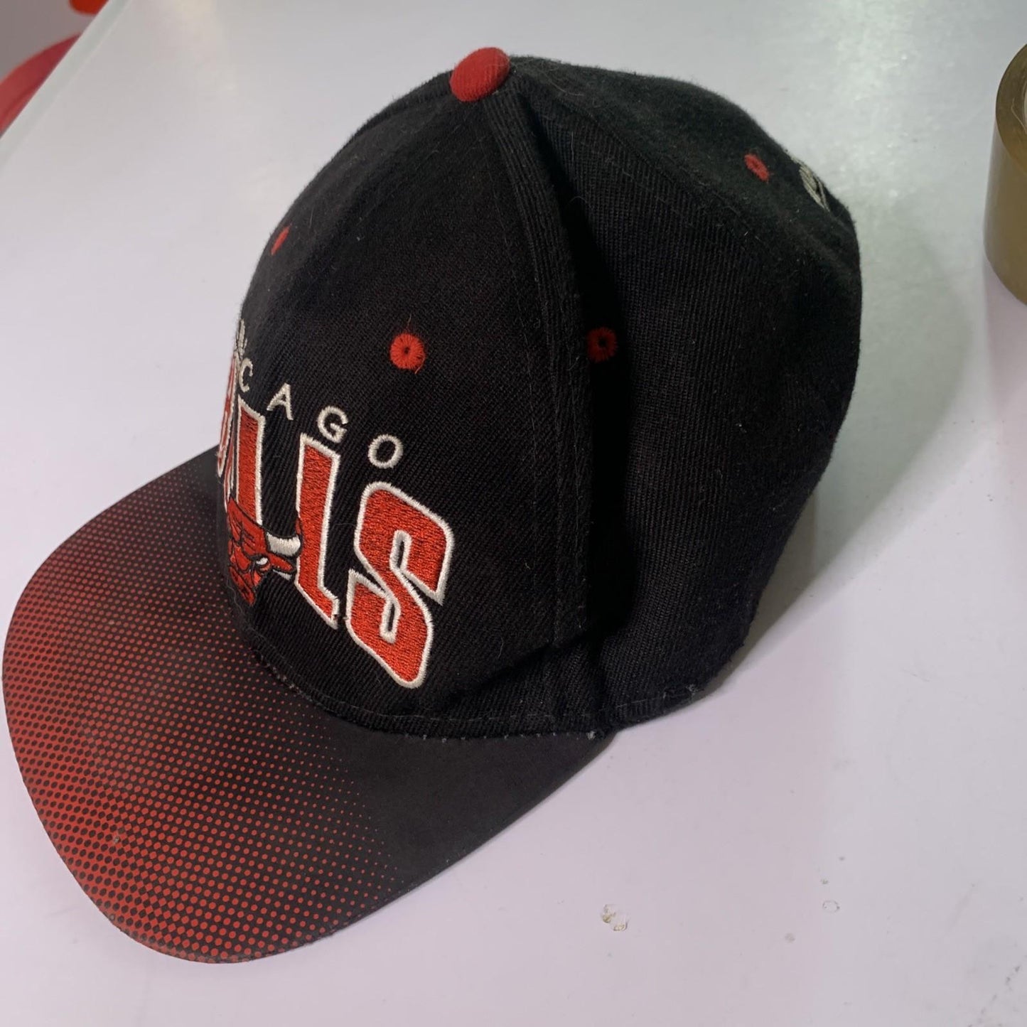 Chicago Bulls Cap Embroidered Snapback Mitchell And Ness