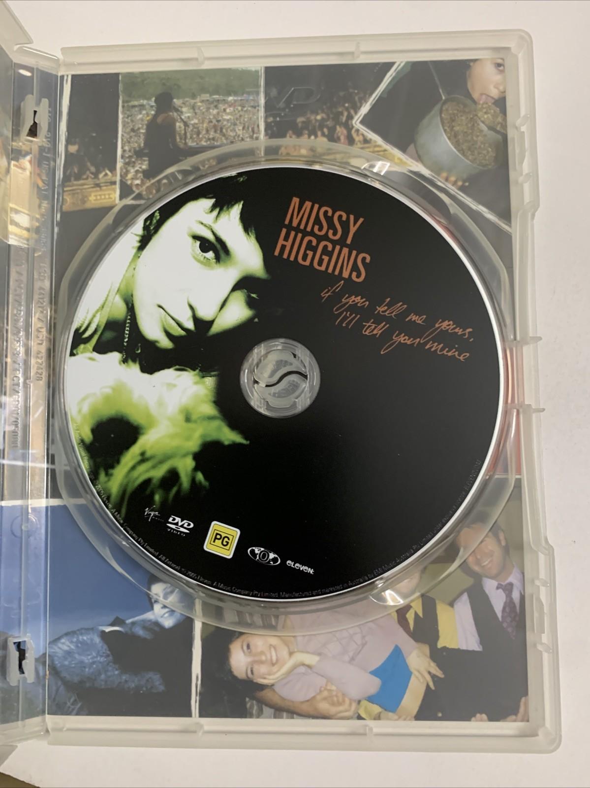 Missy Higgins: If You Tell Me Yours, I'll Tell You Mine (DVD, 2005) All Regions