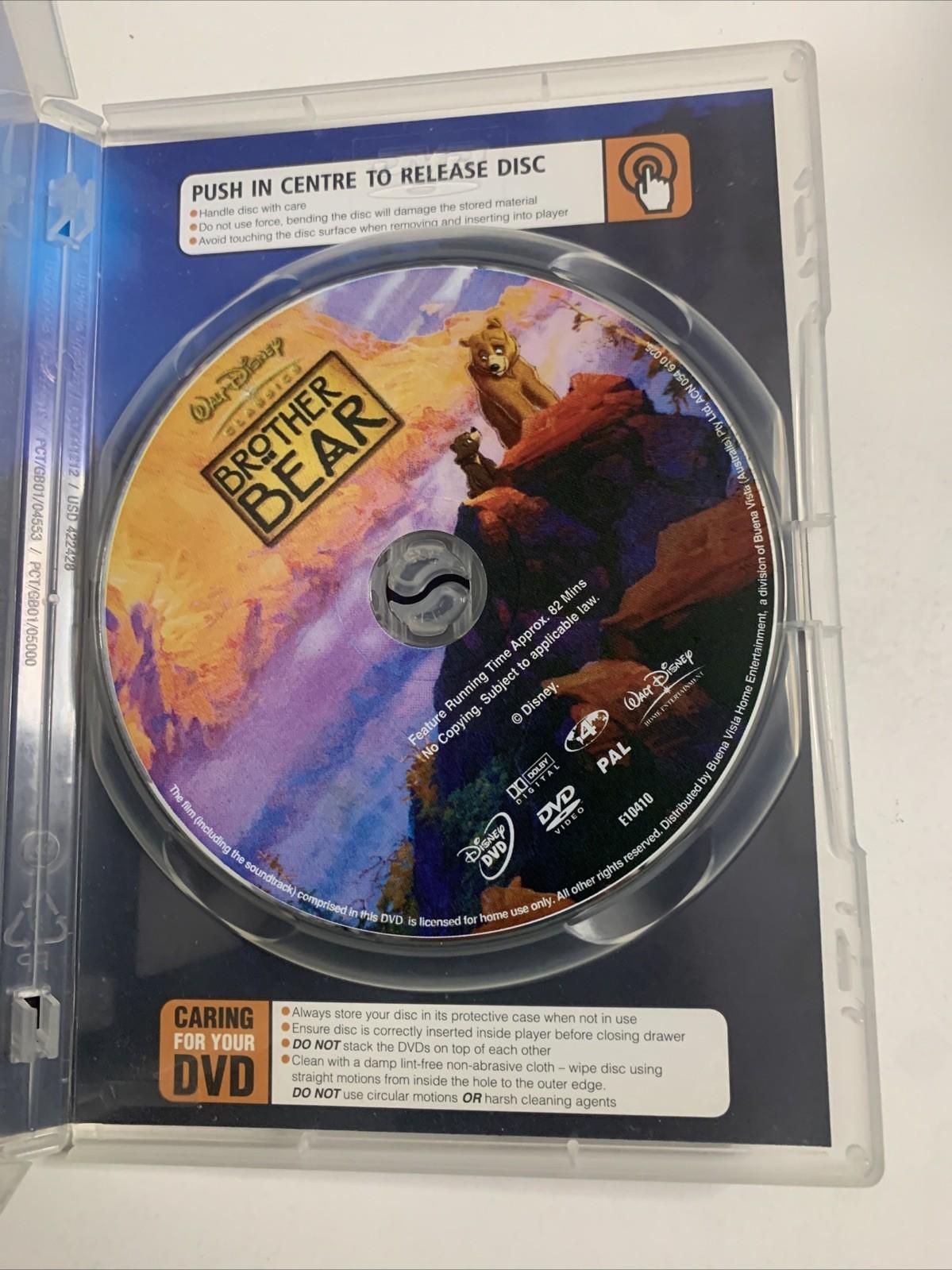 Brother Bear (DVD, 2003) Walt Disney Animated Film Region 4