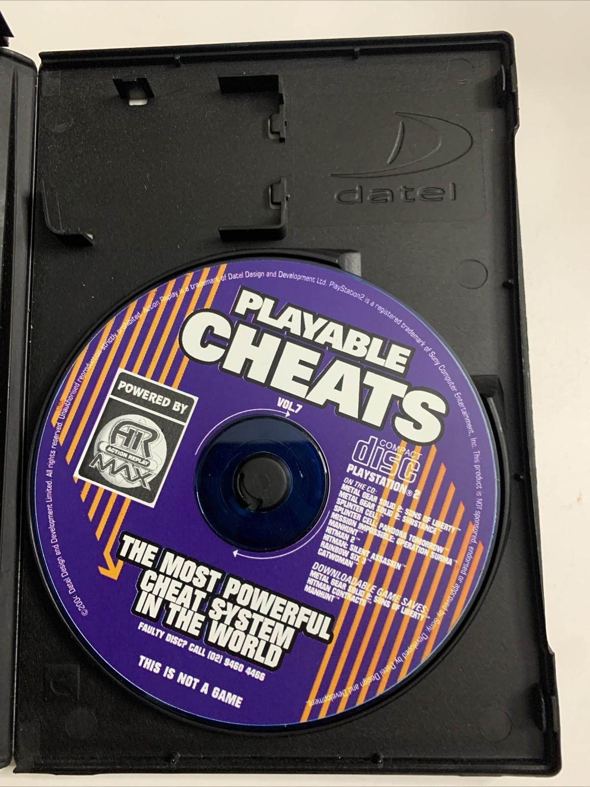 Action Replay Max Sampler PS2 PlayStation 2 PAL 50 Cheat Codes