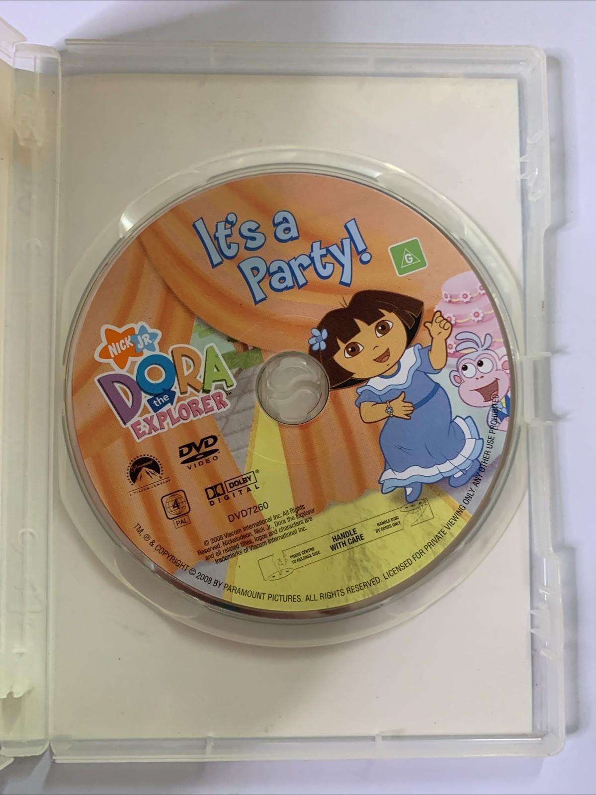 Dora The Explorer : It's A Party (DVD, 2000) Nickelodeon Animation Region 4