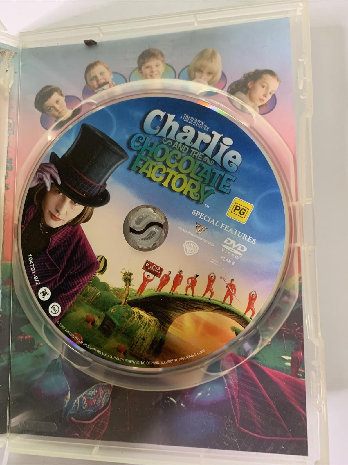Charlie And The Chocolate Factory (Deluxe Edition,DVD, 2005) Johnny Depp Region4