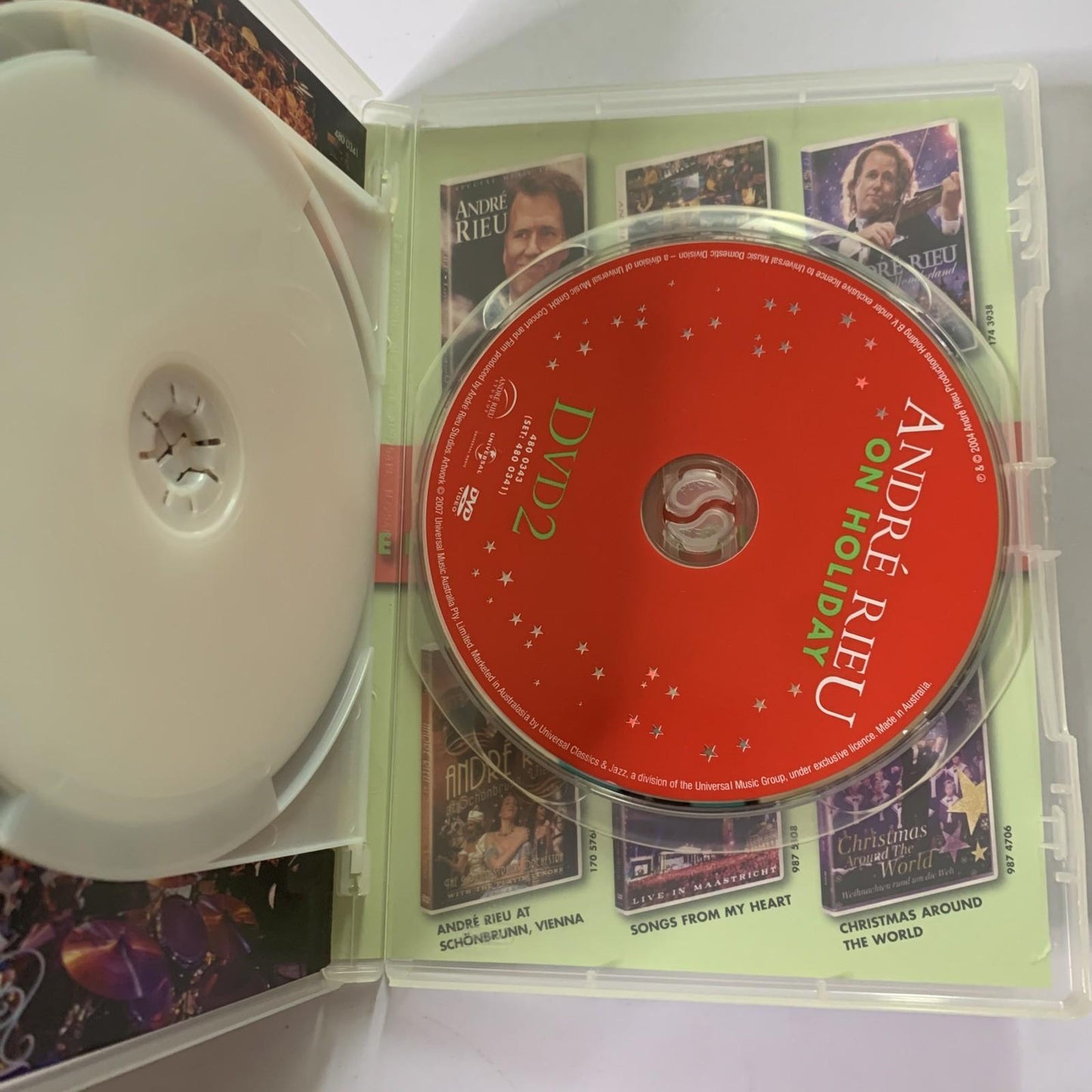 Andre Rieu On Holiday (DVD, 2007, 2-Discs) All Regions